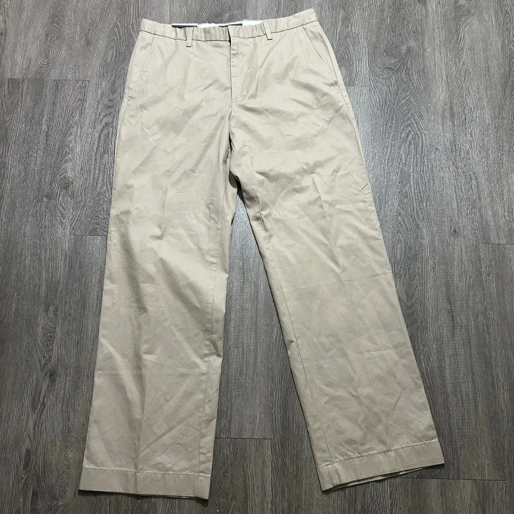 Banana‎ Republic Dawson Chino Pants 34x32 Khaki Tan Relaxed Fit Cotton New NWT